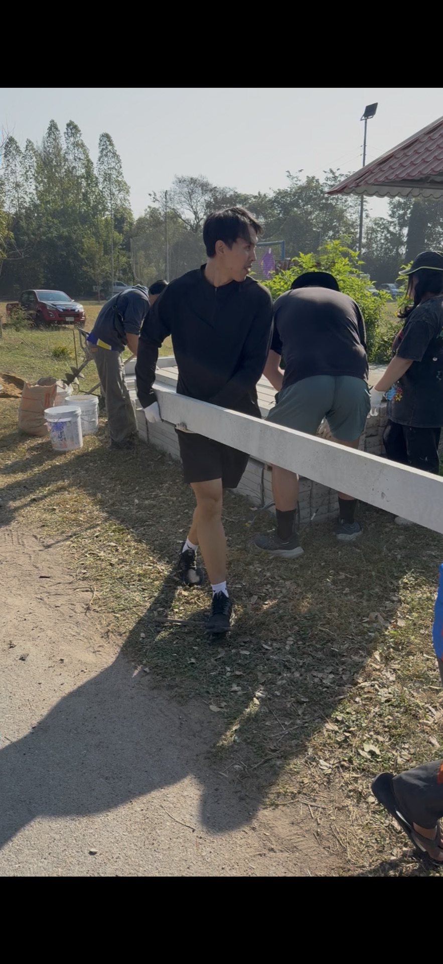 Work in progress during the 2026 cowboy fence for school project, photo 7 of 10