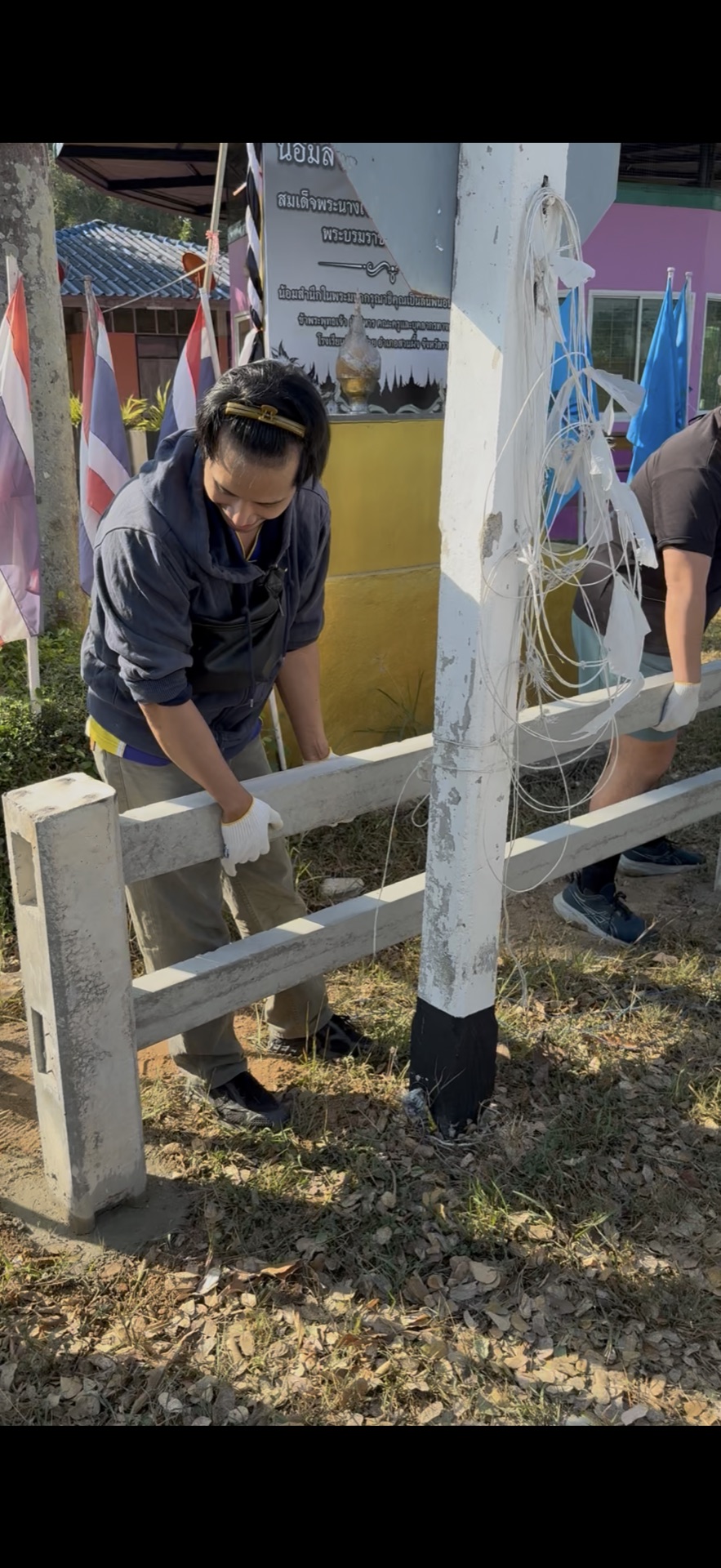 Work in progress during the 2026 cowboy fence for school project, photo 8 of 10