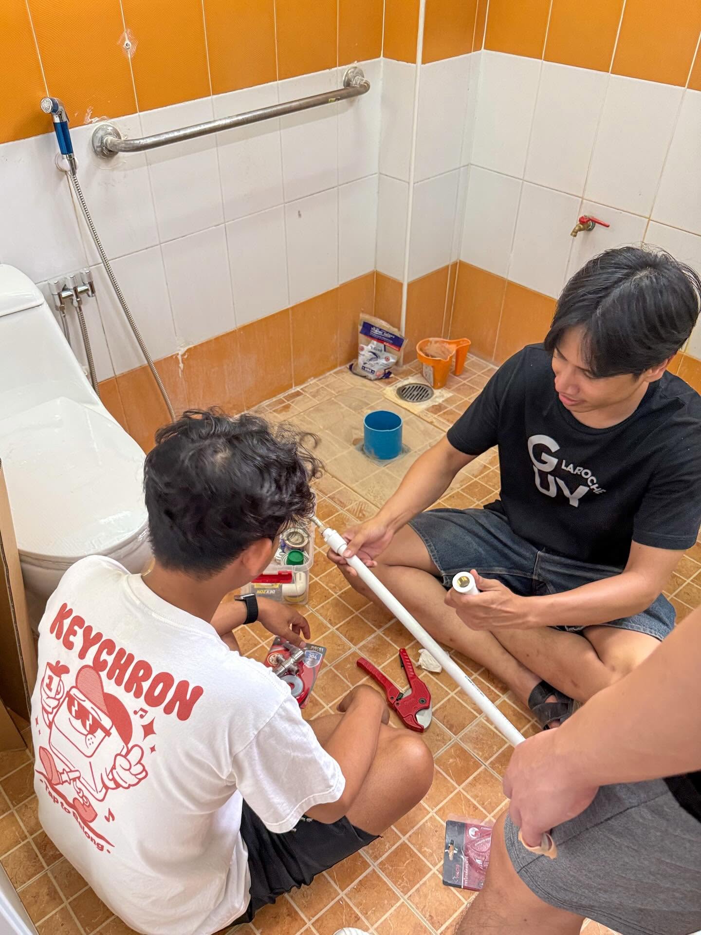 Work in progress during the 2026 toilet renovation project, photo 3 of 9
